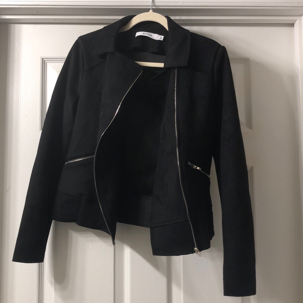 #justfab suede jacket